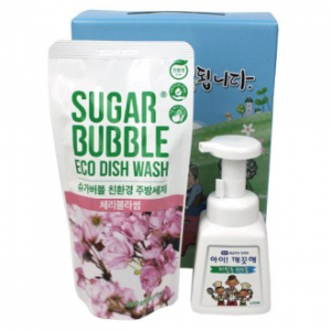 주방전용 아이깨끗해 핸드워시+슈가버블 주방세제 리필 세트