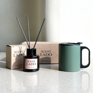 센트라도 미니 디퓨저 50ml + 포켓 스텐컵 200ml 세트