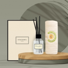 시즈넬 디퓨저선물세트(디퓨저 100ml 플레인+카카오 모달 30수 타올)