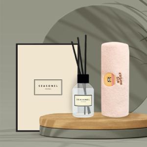 시즈넬 고급선물세트 디퓨저 100ml 플레인 + 카카오 코마사 40수 타올