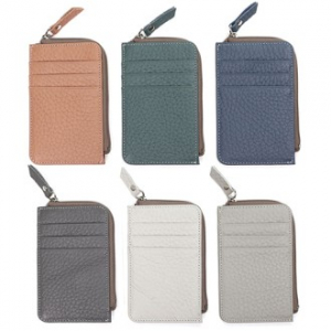 소가죽 지퍼형 카드지갑