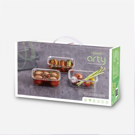 쉬젤 아티 내열용기 직사각 3종세트 (직사각640ml*3ea) #4