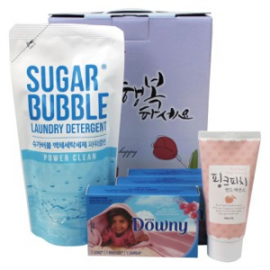슈가버블 세탁세제+다우니 섬유유연제+과일나라 핸드에센스 5종