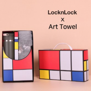 아트세트 락앤락 뉴메트로 투웨이 텀블러 355ml + 에코홀리 웨이브 세면타올 세트