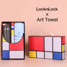 아트세트 락앤락 뉴메트로 투웨이 텀블러 355ml + 코마클럽 페르시아 세면타올 세트