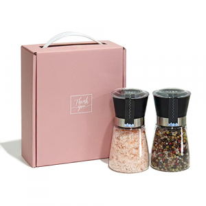 핑크솔트 그라인더 2종세트 (핑크+4색후추) 핑크소금 선물세트