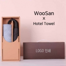프리미엄 세트 가르시아 3단 블랙 곡자손 완전 자동우산 + 코마 40수 180 호텔 세면타올 세트