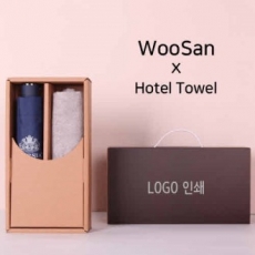 프리미엄 세트 가르시아 3단 심플 수동우산 + 뱀부 170 호텔 세면타올 세트