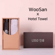 프리미엄 세트 가르시아 3단 심플 수동우산 + 코마 40수 180 호텔 세면타올 세트
