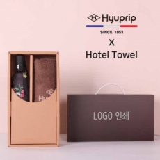프리미엄 세트 협립 3단 미니 플라워즈 완전 자동 우양산 + 협립 호텔 코마 40수 180 세면타올 세트