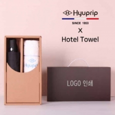 프리미엄 세트 협립 3단 모던 완전 자동우산 + 협립 눈꽃 폴딩 세면타올 세트