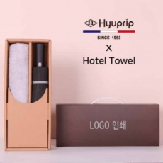 프리미엄 세트 협립 3단 60 슈퍼 거꾸로 완전 자동우산 + 코마 40수 180 호텔 세면타올 세트