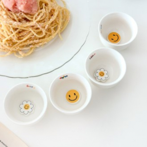 스마일 도자기 소주잔 4P구성