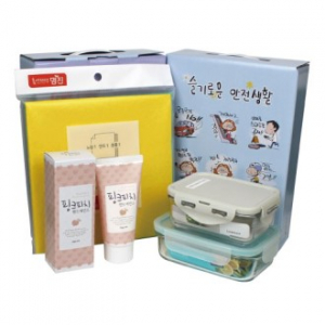 락앤락 밀폐용기+ 글라스락 밀폐용기+과일나라 핸드에센스+부직포행주 4종