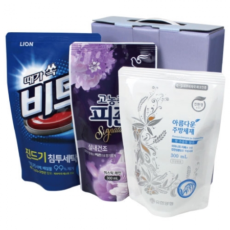 아름다운 주방세제 리필+비트 액체 세탁세제+피죤 섬유유연제 3종 세트 #2