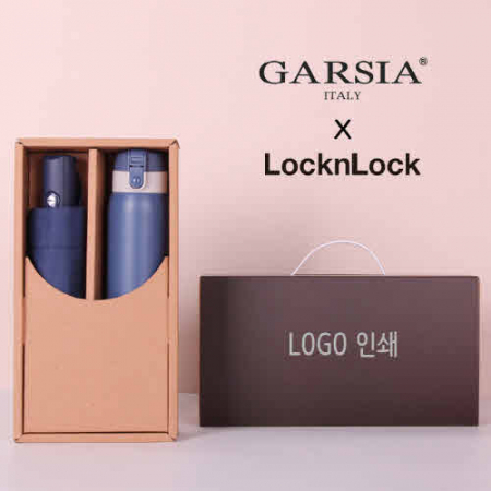 가르시아 3단 모던 완전 자동우산+락앤락 처비 370ml 텀블러 세트 #2
