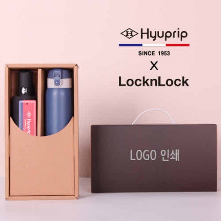 협립 3단 모던 완전 자동우산+락앤락 처비 370ml 텀블러 세트 #2