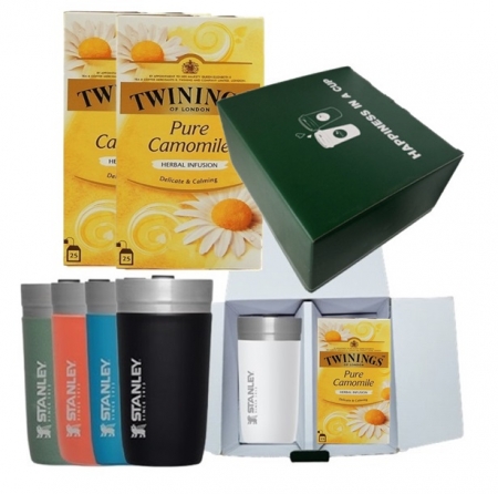 트와이닝 티백 카모마일 + 스탠리 고 진공 텀블러 16oz 해피니스기프트 #3