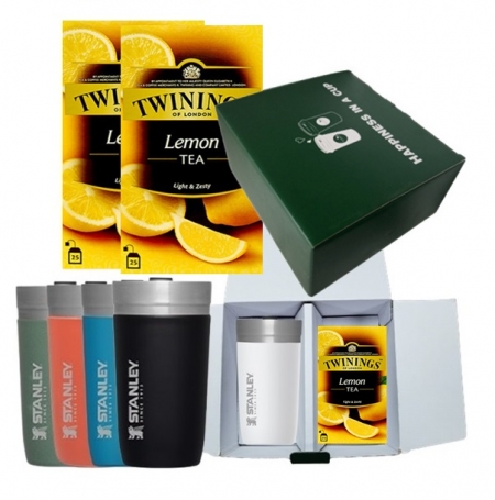 트와이닝 티백 레몬 + 스탠리 고 진공 텀블러 16oz 해피니스기프트 #2