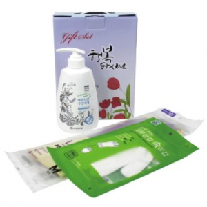 아름다운 주방세제+투톤 고무장갑+속장갑 3종세트