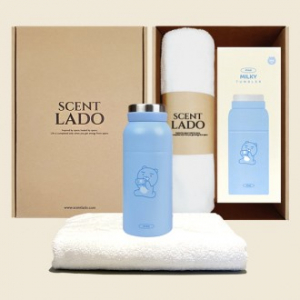 센트라도 송월타올(수건) + 카카오 밀키 스텐텀블러 350ml 세트