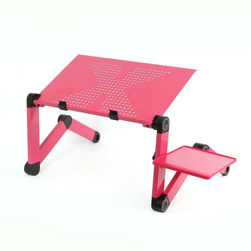 관절접이 심플 노트북 테이블(42x26cm) (핑크)