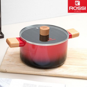 이태리 로시IH투톤레드 냄비양수20cm