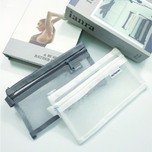 메쉬 필통 생리대 탐폰 화장품 파우치