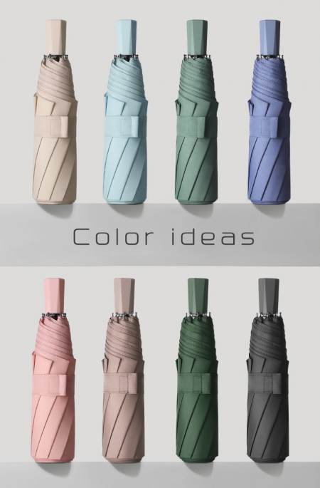 모란디 컬러 3단우산, 미니우산, 경량우산, 접이식 양산, 모던 컬러 우산 #2