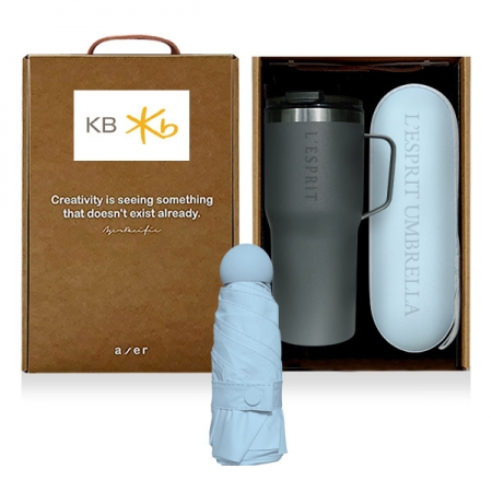 레스쁘리 고급 텀블러세트 HH (슈어 그립 텀블러 600ml + 마카롱 우산) #4