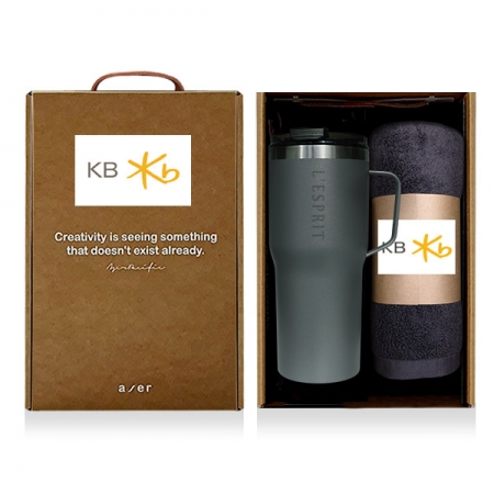 레스쁘리 고급 텀블러세트 EE (슈어 그립 텀블러 600ml + 담요) #4