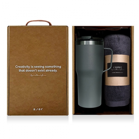 레스쁘리 고급 텀블러세트 EE (슈어 그립 텀블러 600ml + 담요) #2