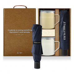 레스쁘리 고급 텀블러세트 TTT(어반 스텐 머그 355ml+아놀드파마 우산)