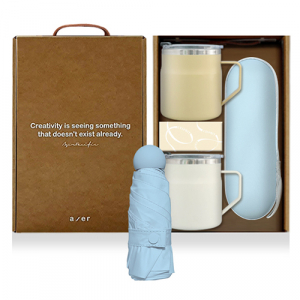 레스쁘리 고급 텀블러세트 UUU(어반 스텐 머그 355ml+마카롱 우산)