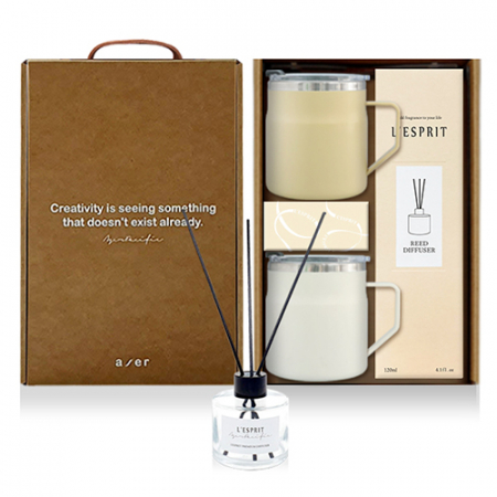 레스쁘리 고급 텀블러세트 VVV(어반 스텐 머그 355ml+디퓨저120ml) #2