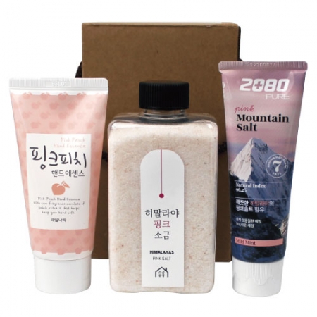히말라야 핑크 소금+과일나라 핸드에센스+핑크솔트 치약 3종세트 #2