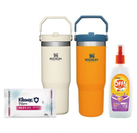 스탠리3종세트A 야외활동 캠핑 여행용 안심물티슈 모기약 가족헬스케어 #2