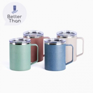 [보틀로만] 모카 손잡이 머그 400ml 텀블러(커피가루 친환경)