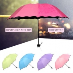 플라워 양산 겸 우산, 꽃양우산, 자외선차단 양산, 기능성 암막우산