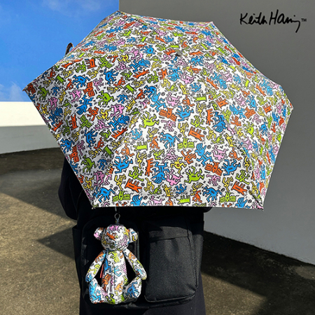 키스해링 곰돌이 5단 초경량 암막 우양산 #2