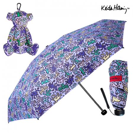 키스해링 곰돌이 5단 초경량 암막 우양산 #6