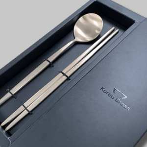 방짜유기 양식 수저세트(1인)