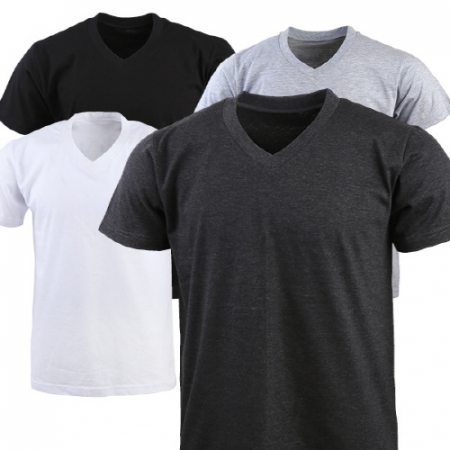 브이넥 반팔 PT 면 30수 #2