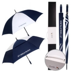 아놀드파마 75자동 이중방풍 네이비화이트 우산 & 70자동 폰지 FRP_WN 우산세트 (0187817)