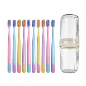 샤벳파스텔 프리미엄 칫솔 10P 세트 in 링클리어 케이스