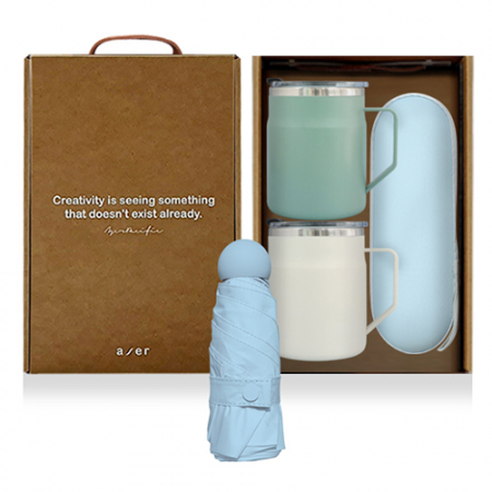 레스쁘리 고급 텀블러세트 YYY(어반 스텐 머그 475ml + 마카롱 우산) #2