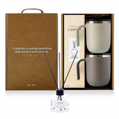 레스쁘리 고급 텀블러세트 DDDD 포니테일 머그 400ml+디퓨저 120ml