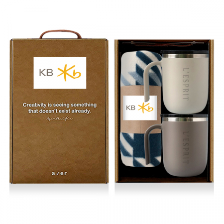 레스쁘리 고급 텀블러세트 EEEE (포니테일 머그 400ml+담요) #3