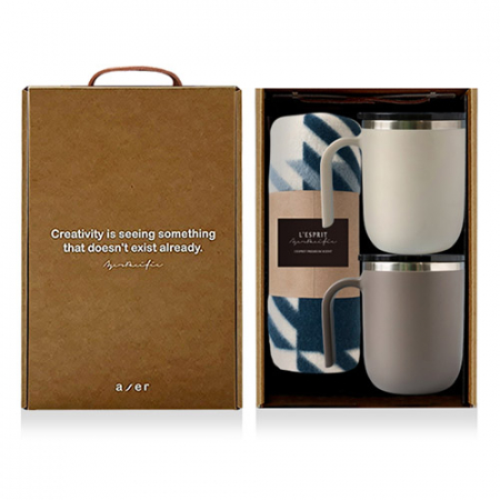 레스쁘리 고급 텀블러세트 EEEE (포니테일 머그 400ml+담요) #2