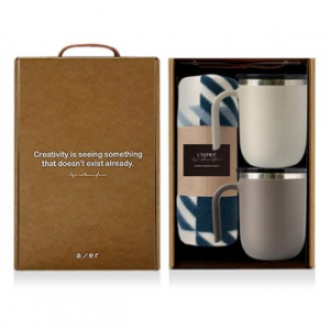 레스쁘리 고급 텀블러세트 EEEE (포니테일 머그 400ml+담요)